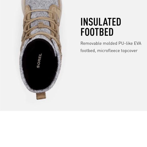 Sorel Explorer Joan  Boots in tawny buff - Picture 5 of 15